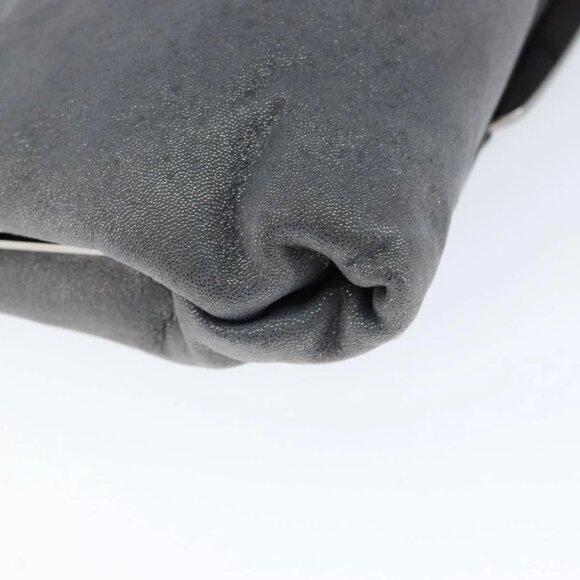 Salvatore Ferragamo Vala Shoulder Bag Suede Gray Silver Auth 149149 - Picture 5 of 16